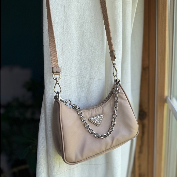 Prada Tan Shoulder Bag - Like New - Picture 4 of 16